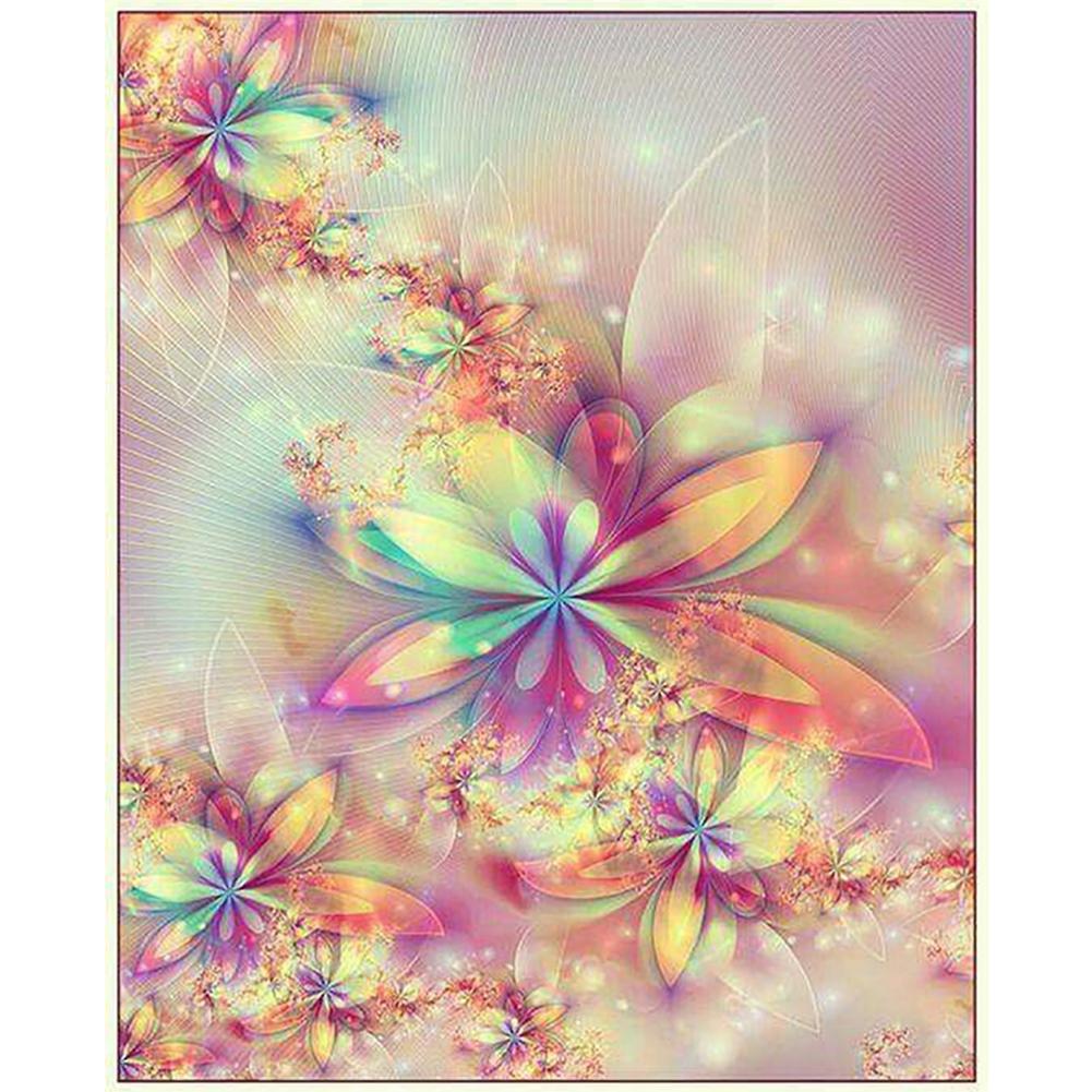 

40*30CM - Flower - Round Drill Diamond Painting, 501 Original
