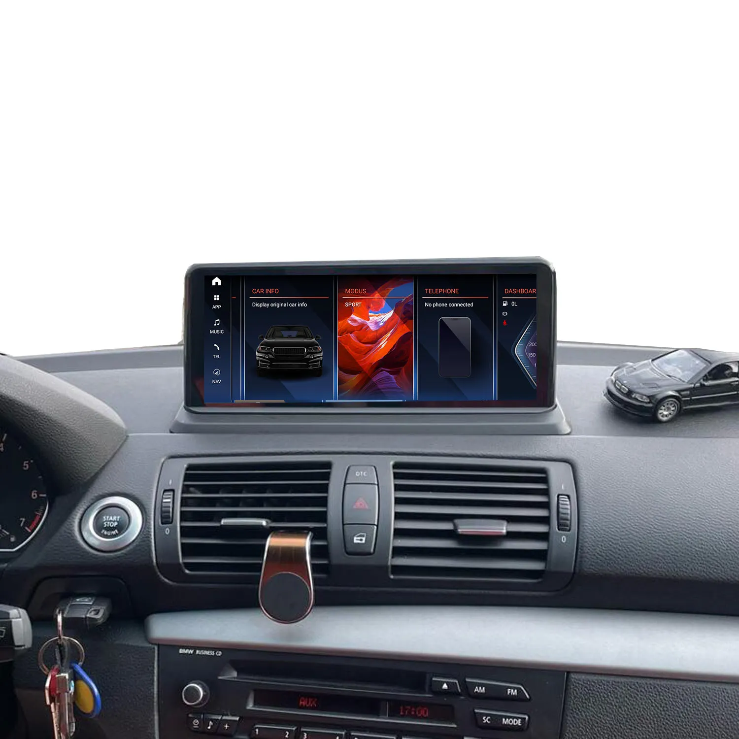 F&uuml;r BMW 1er E81 E82 E87 E88 Android Bildschirm Apple CarPlay Autoradio Car Stereo GPS 
