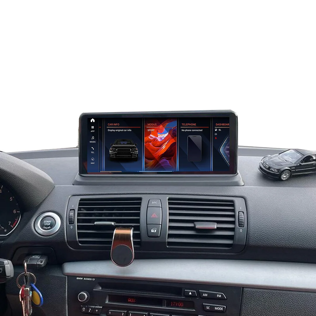 Für BMW 1er E81 E82 E87 E88 Android Bildschirm Apple CarPlay Autoradio Car  Stereo GPS