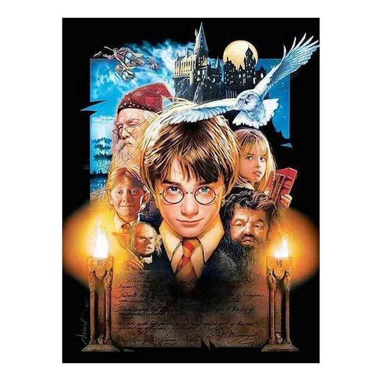 Harry Potter - 11CT 3 Strands Threads Printed Cross Stitch Kit - 48x56cm(Canvas)