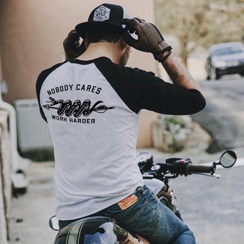 UPRANDY Nobody Cares Work Harder Printed Men's T-shirt -  UPRANDY