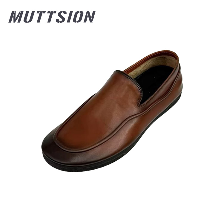 MUTTSION Casual Fashion Soft Sole Flat Heel Leather Shoes|Soft Foldable Packable Loafer MUTTSION.COM MUTTSION