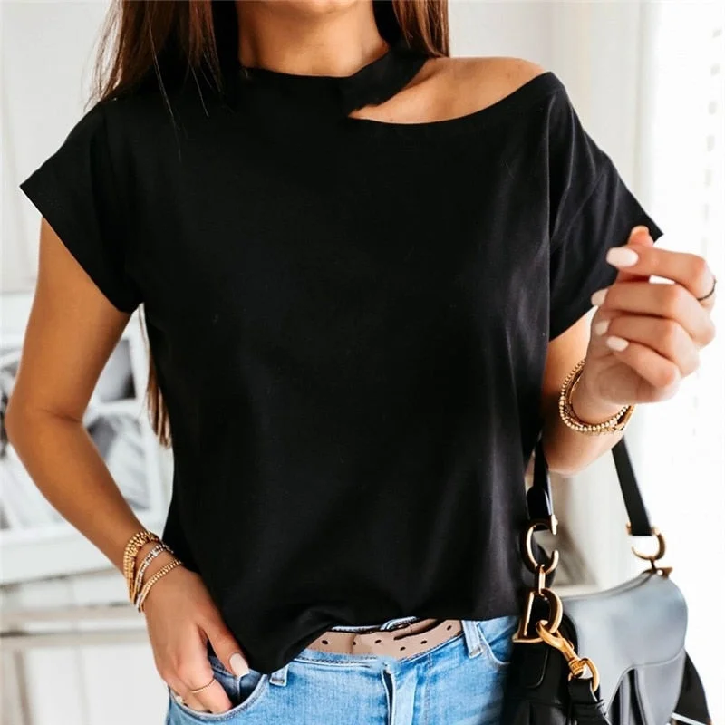 Women Shirt Tops Cotton Blend Solid Pocket Decoration Short Sleeve Casual Fashion Summer White Purple Khaki Gray Bluas Lady