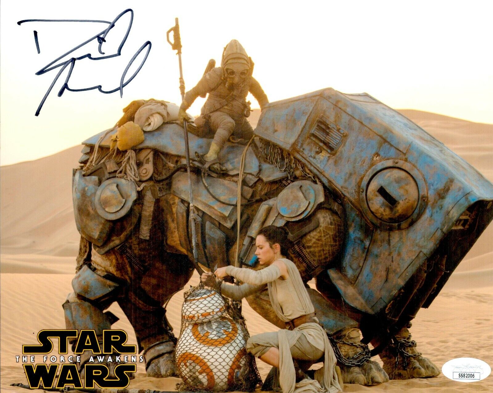 DAVID ACORD Signed 8x10 STAR WARS FORCE AWAKENS Teedo Photo Poster painting Autograph JSA COA