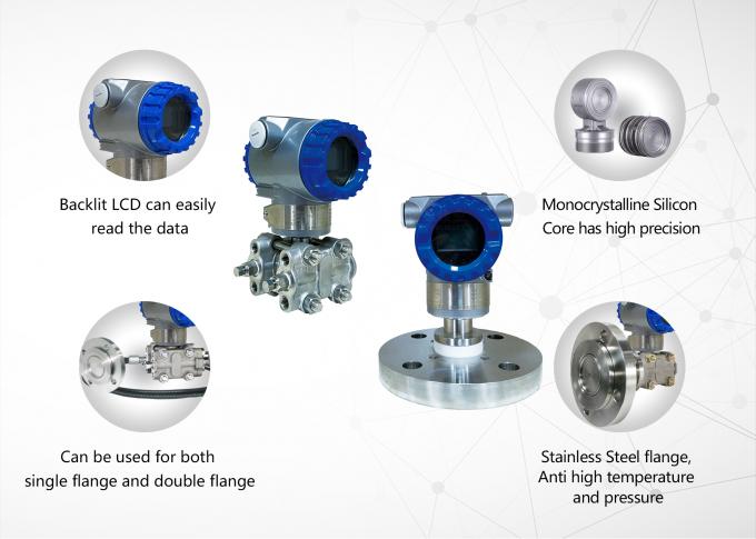 10MPa Pressure Sensor Transmitter 24VDC Capacitive Pressure Transmitter 3
