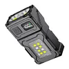 COB SMD USB Charging Hat Clip Light LED Keychain Flashlight Rotatable Work Light