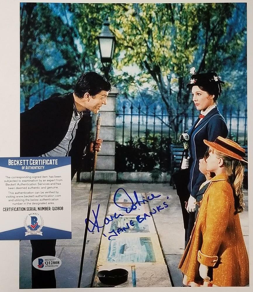 Karen Dotrice signed 8x10 Photo Poster painting Mary Poppins Jane Banks (A) ~ Beckett BAS COA