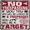 Warning - Vintage Metal Signs(12*16Inch) - Warning