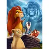 Figure de dessin anim&eacute; Lion Full DIY 5D rond &agrave; points diamants peintures arts plastiques pour adultes d&eacute;coration murale maison en cristal diamant kits de peinture 15,74x21,65 pouces