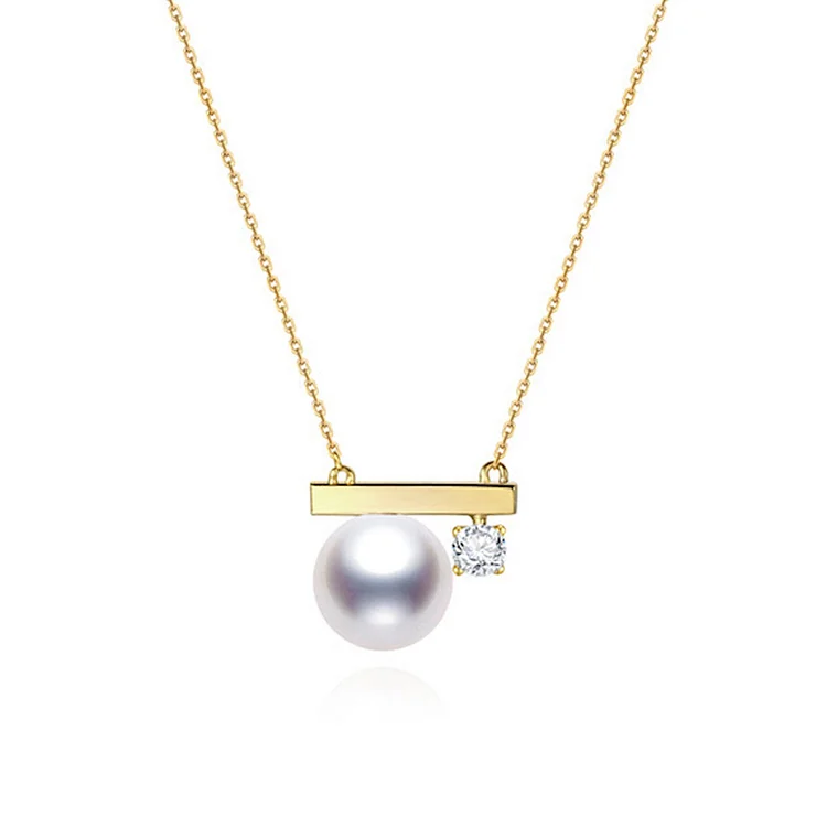For Daughter - S925 Try to Keep Balance Pearl Balance Necklace