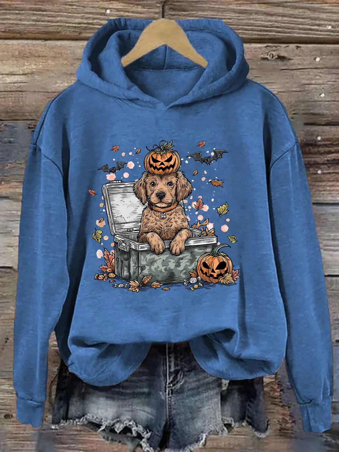Brown Lab Halloween Hoodie