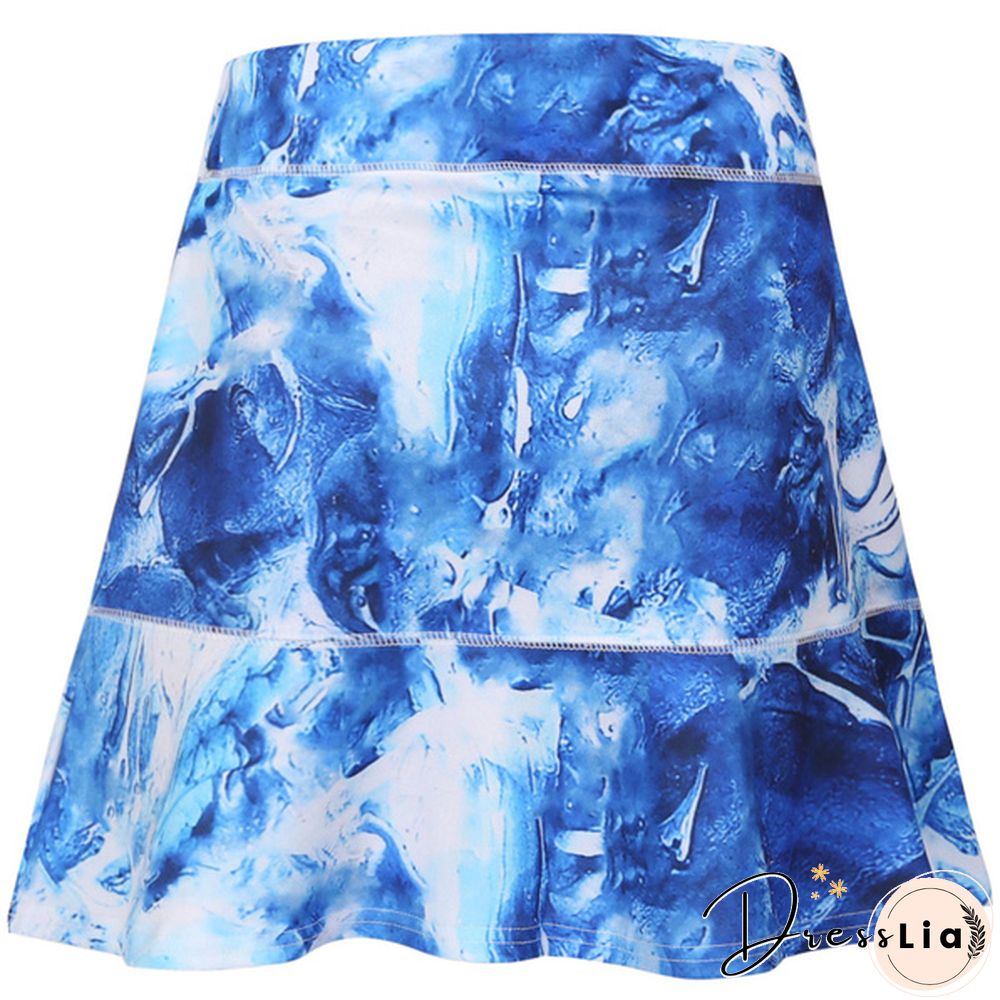 Women's Athletic A-Line Skirt Tennis Golf Skirt With Shorts Workout Running Skort