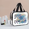 DIY Pferd Diamant Kunst Strass Make-up Tasche Transparent PVC Aufbewahrungspack Geschenk