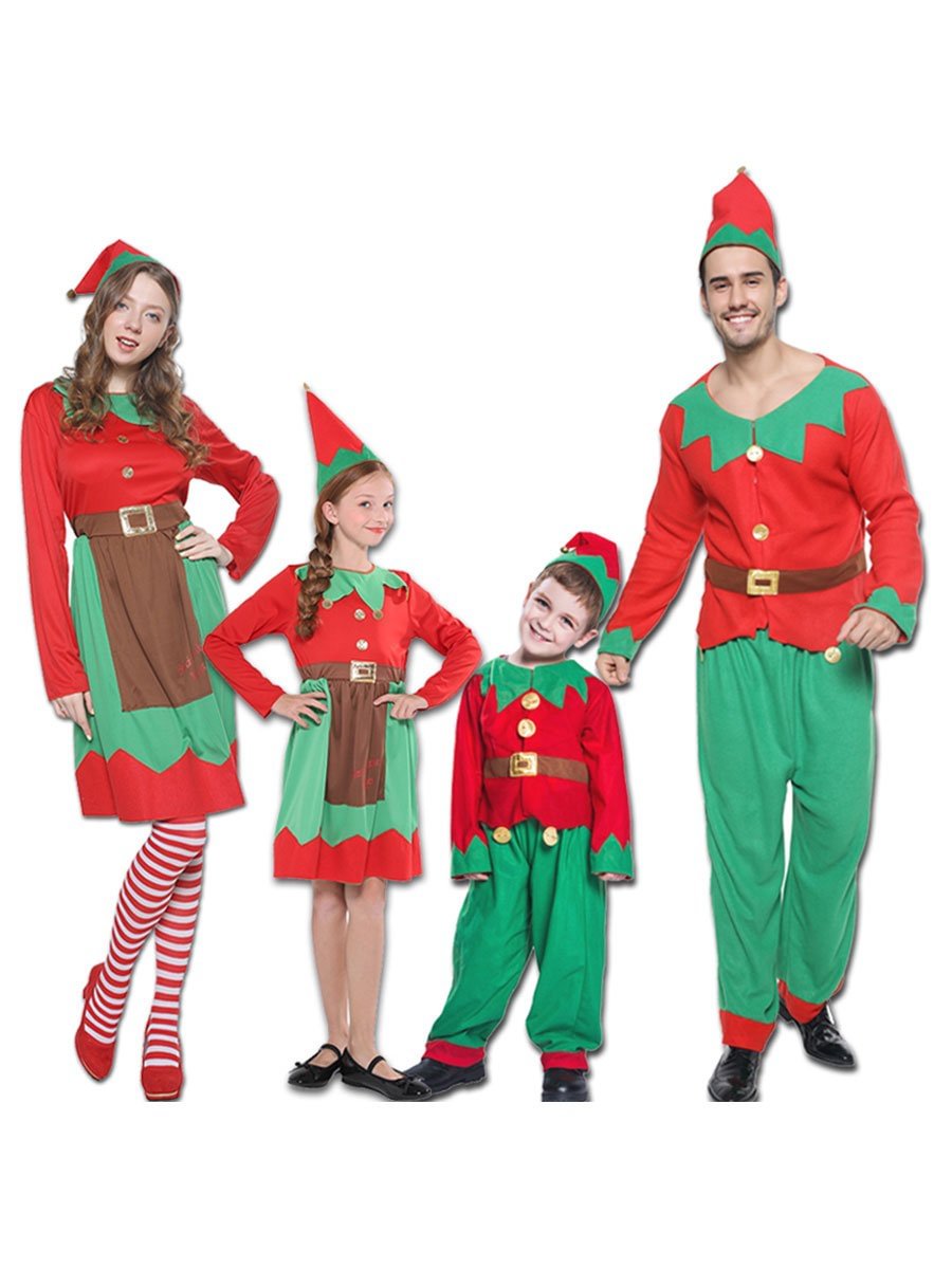 Christmas Costume Elf Cosplay Family Matching Clothing