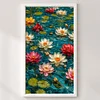 Lotus-11CT Stamped Cross Stitch 40*70cm/15.75*27.56in(Big Size)