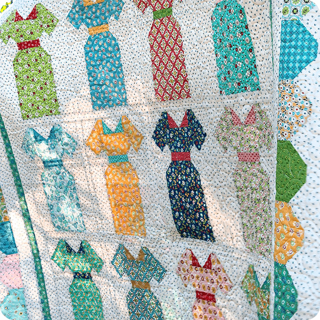 Millie's Dresses Quilt Pattern Template Set With Instructions