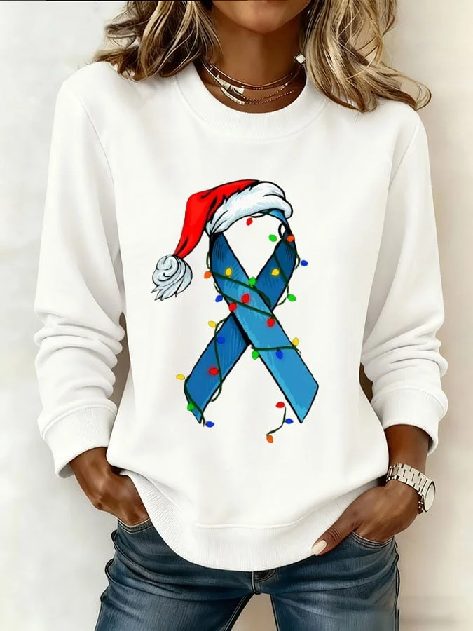 Women's DIABETES AWARENESS Printed Sweatshirt socialshop