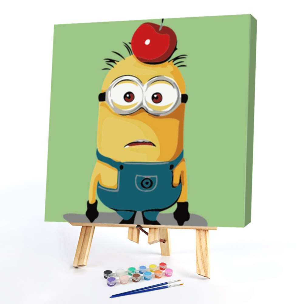 

20*20CM - Paint By Numbers - Cartoon Yellow Robot, 501 Original