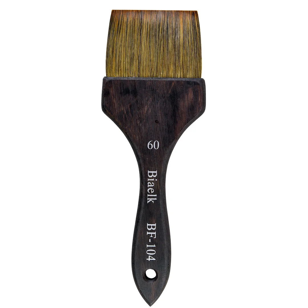 Free Shipping Biaelk BF-104 4PCS Goat Hair Bamboo Handle Watercolor Art Supplies For Artist Flat Hake Paint Brush , Hake paintbrushes for watercolor ,Flat paint brushes for wash painting 