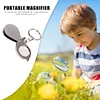 Portable 15X Folding Key Ring Magnifier Key Chain Magnifying Glass Loupe