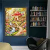 Mushroom Greenhouse-14CT Stamped Cross Stitch Egyptian Cotton 63*80cm/24.8*31.5in (Big Size) tapestrymarket