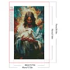 Jesus Schaf 5d DIY Diamant Kunst Malerei Kit Quadrat Vollbohrer Dimond Art 45x75cm