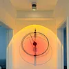 Sunset Lamp Ceiling Spotlgiht Lighting Surface Mount Entryway Photo Painting Wall Sconces Angle Adjustable Red Halo Rotatable Ceiling Lamps for Bedroom Living Room Decor