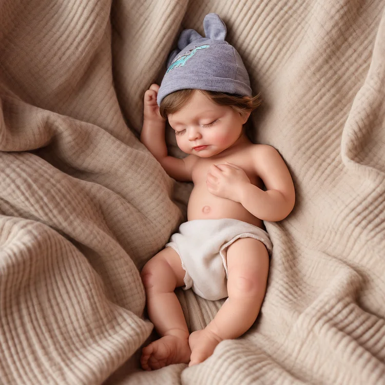 Babeside Esta 16" Realistic Silicone Sleeping Baby Little Infant Boy Retaining Pacifier
