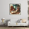 Desk And Books-11CT Stamped Cross Stitch 45*45cm/17.72*17.72in