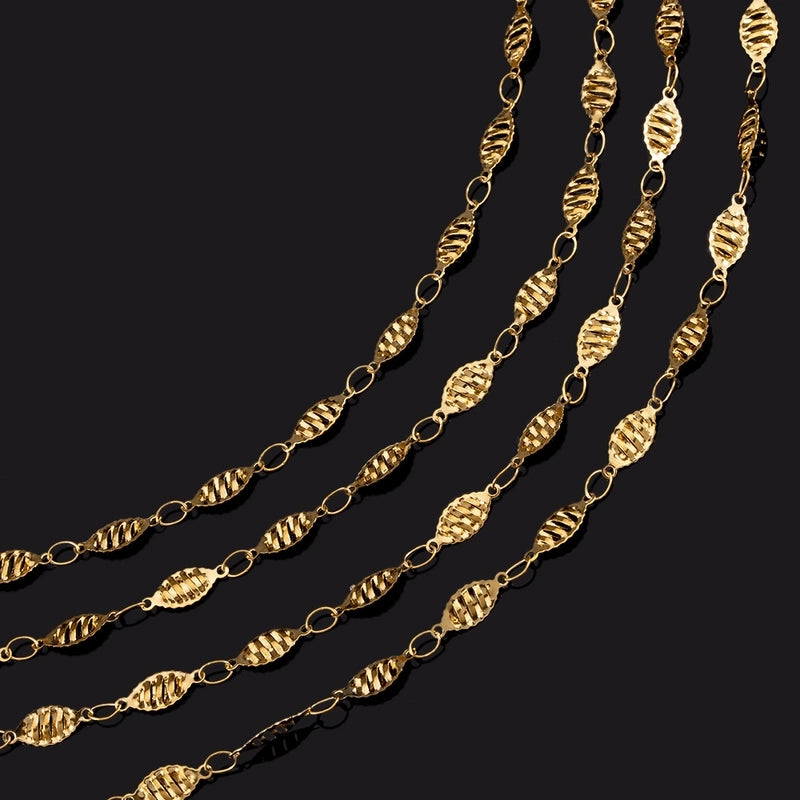 1 Piece 304 Stainless Steel 1M Jewelry Accessories Chain