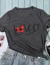 Loved John 3:16 Plaid Heart Women Tee Shirt