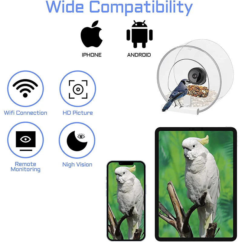 SAKER&reg; Smart Bird Feeder with Camera