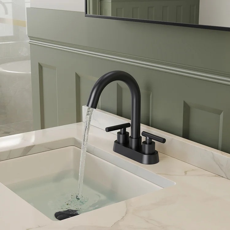 SFS-1113-BK EVERSTEIN Two 90° Lever Handles Bathroom Sink Faucet