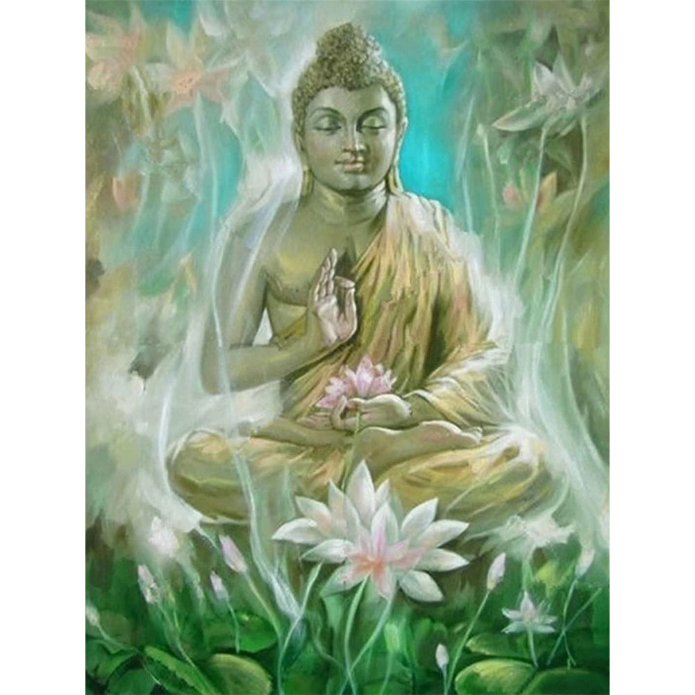 Buddha 30*40CM(Canvas) Full Round Drill Diamond Painting gbfke