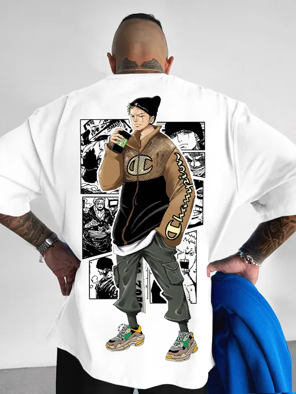 Men's Fitness One Piece Zoro T-shirt