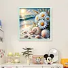 Beach Daisy-11CT Stamped/Counted Cross Stitch 40*40cm tapestrymarket