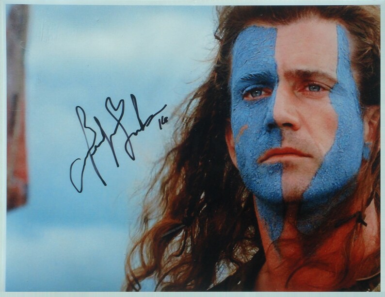 MEL GIBSON BRAVEHEART Signed Photo Poster painting wcoa