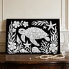 uk.everydayedeals DIY Pearl Painting With Frame - Handmade Self-Adhesive Pearls - Turtle(20*30cm)