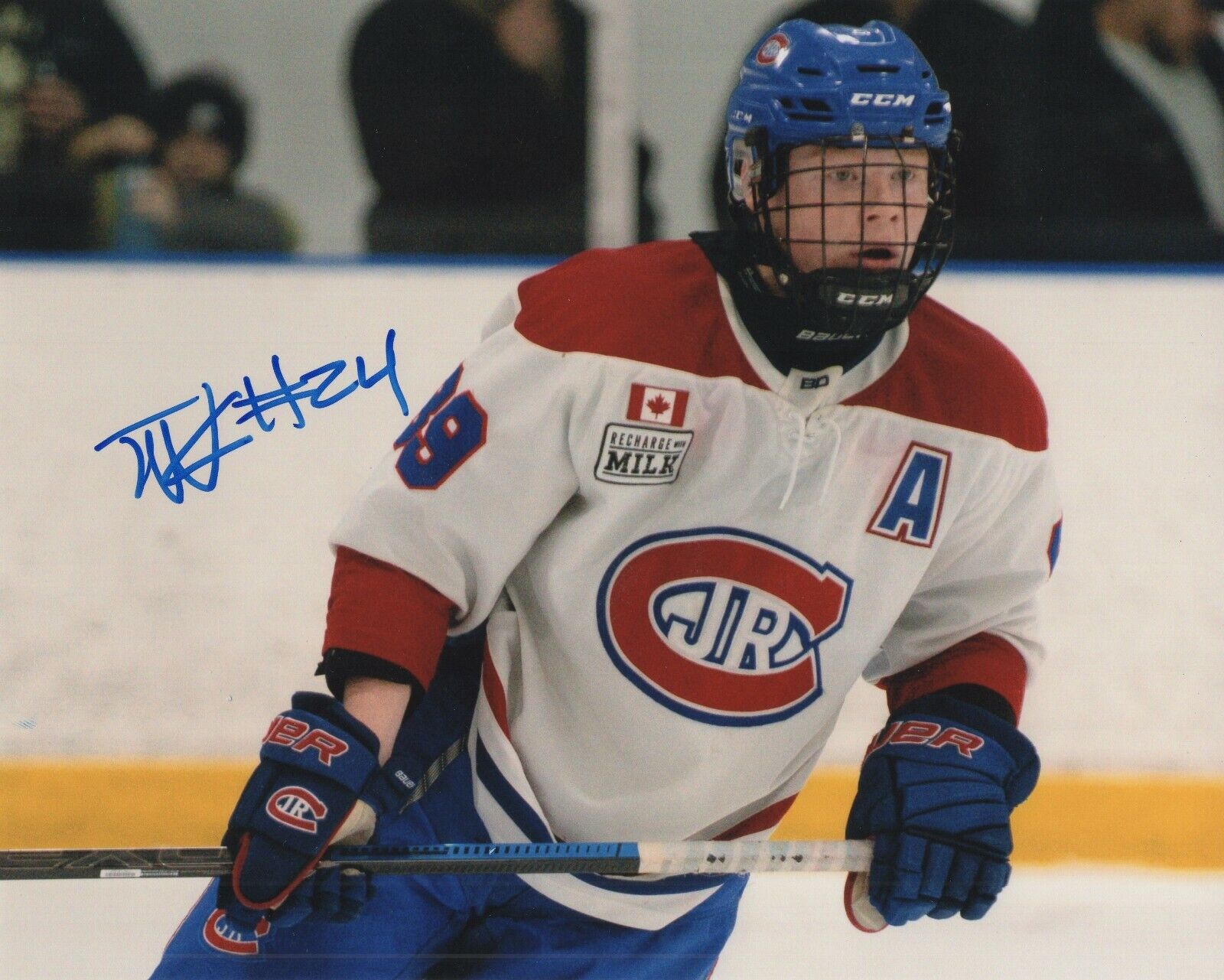 TY NELSON SIGNED AUTOGRAPH RARE JUNIOR 8X10 Photo Poster painting PROOF NHL 2022 DRAFT