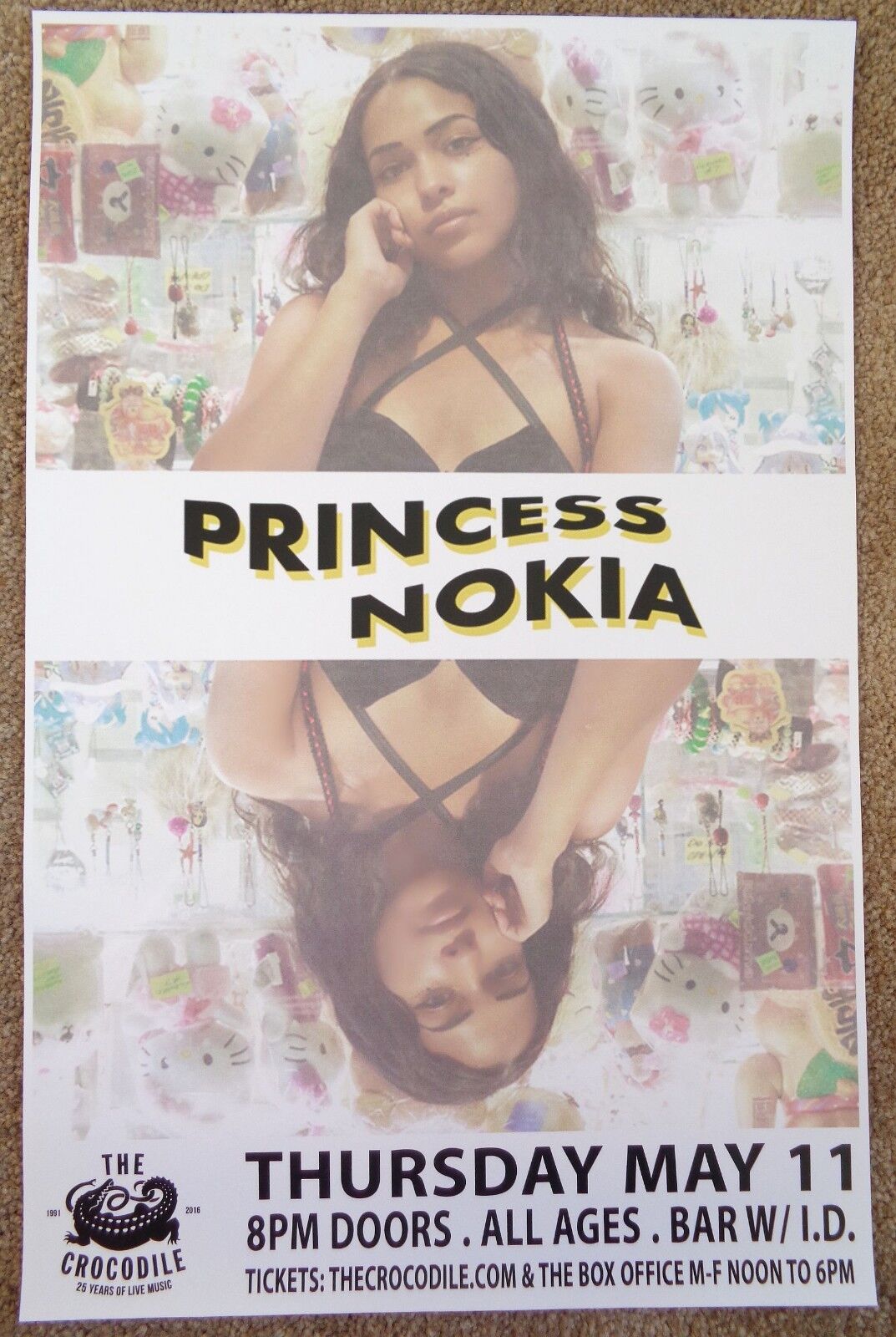 PRINCESS NOKIA 2017 Gig POSTER Seattle Concert Washington