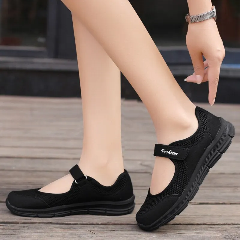 MWY Fashion Breathable Women Vulcanize Sneakers Comfortable Flying fabrics Spring Casual Shoes Female Mesh Plus Size Ladies Shoe
