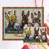 Three Donkeys - 11CT Counted Cross Stitch - 70*60cm - Animal