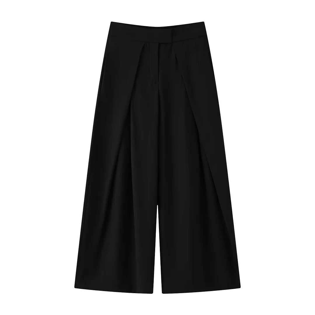 Nigikala Nigikala Women's Clothing Explosion Early Autumn Fashion Casual Belt Flowing Jacket + Front Folding Trousers