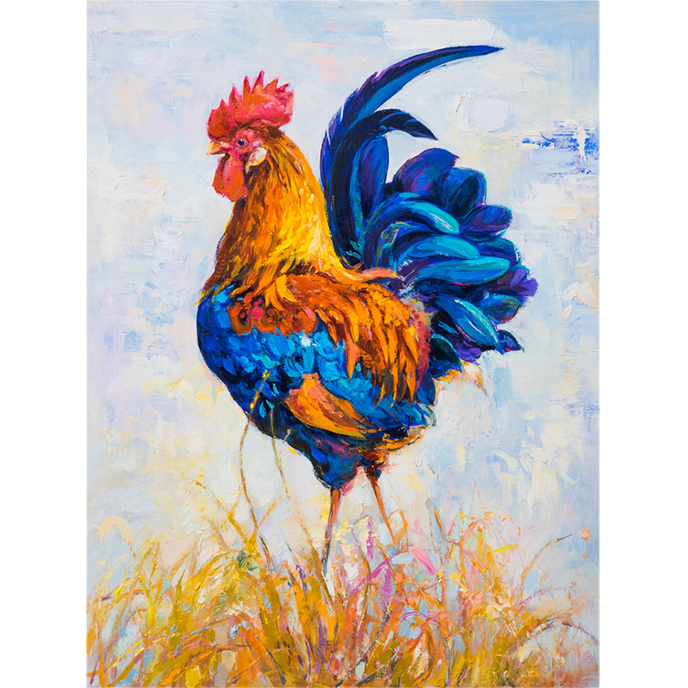 

Chicken Walking in Grass - Round Drill Diamond Painting - 30*40CM, 501 Original
