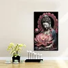 Lotus Guanyin buddhistischer runder Bohrer Diamantmalerei 40*60cm