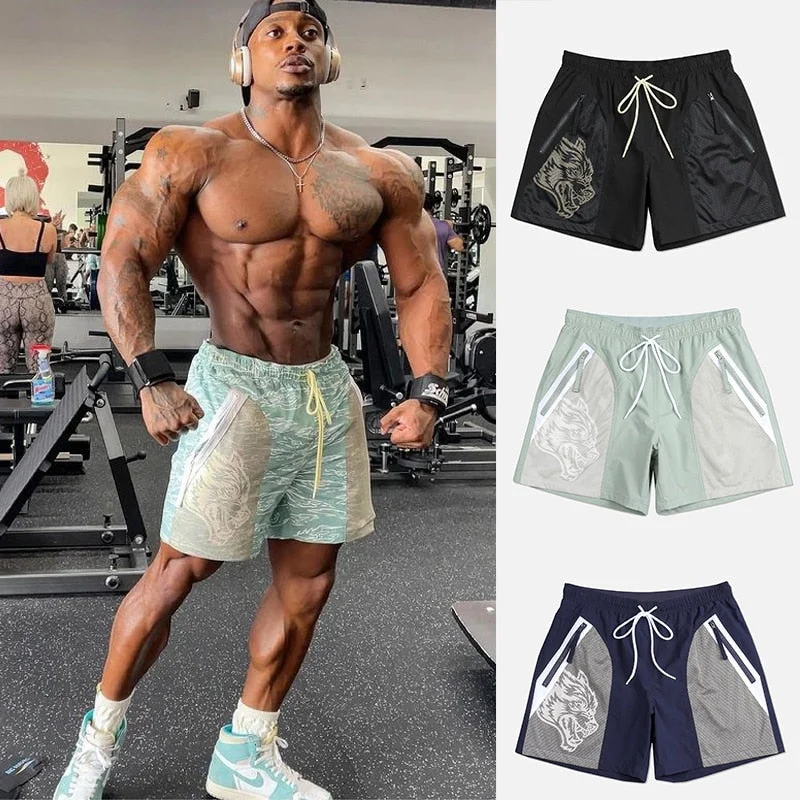 Aonga FD432022 Summer New Basketball Sports Shorts Men's Running Fitness Training 3-Point Pants Breathable Fashion Casual Beach Pants