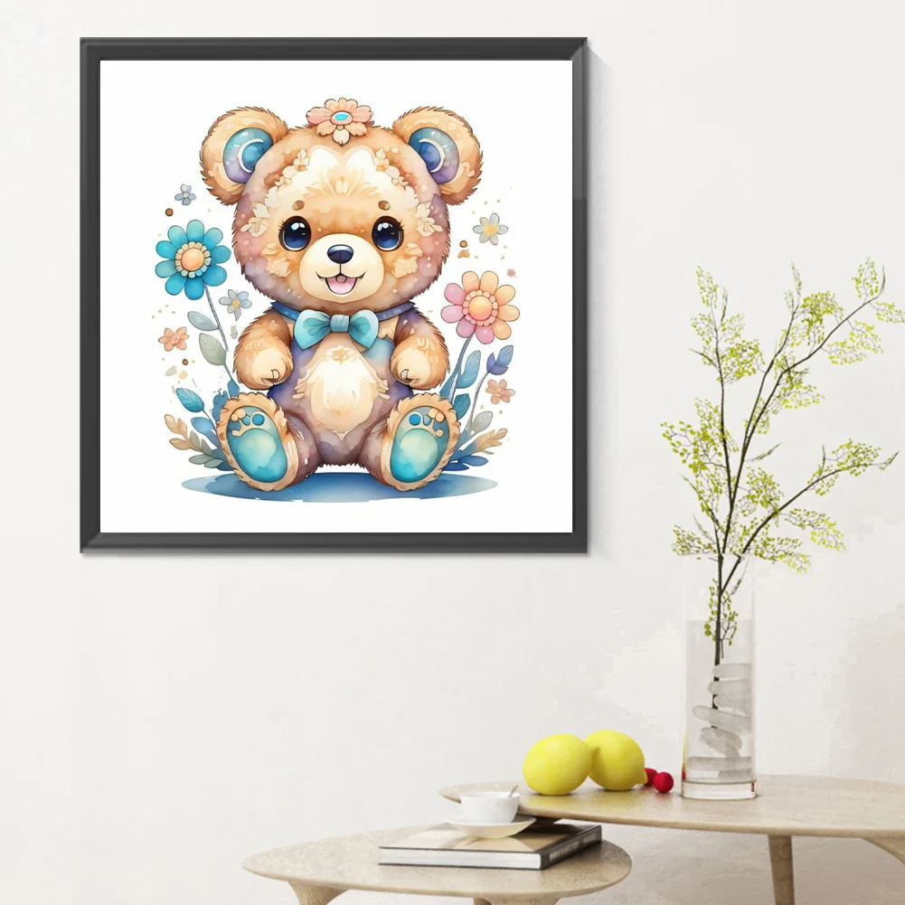 Full Round Diamond Painting 30*30cm - Bear