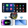 CarPlay Wireless Adapter for Android Plug and Play Compatible with Most Cars Smart Car Screen Mirroring Adapter Low Latency (Not for HUAWEI & Hicar)