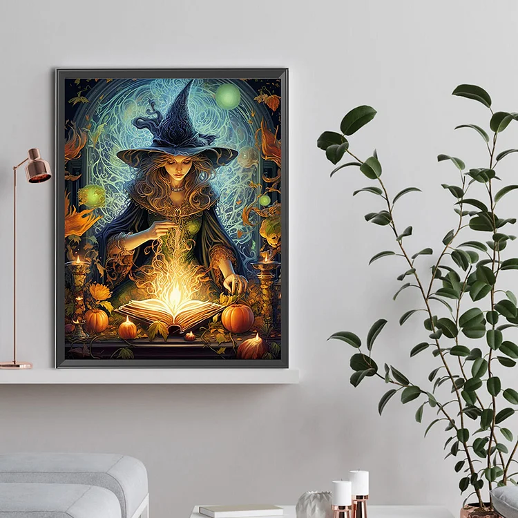 White Witch 40*60CM(Picture) Round Drill Diamond Painting