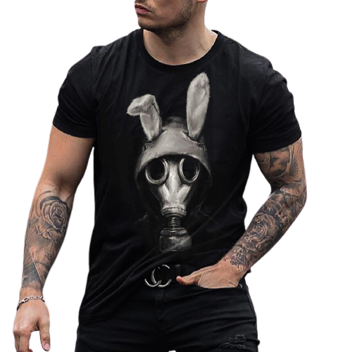 Black Rabbit Printed Mens TEE / [viawink] /